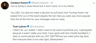 Illustration for article titled Unwrapping the Beef: What's Up With Tomi Lahren, Candace Owens, and All These Deleted Tweets?